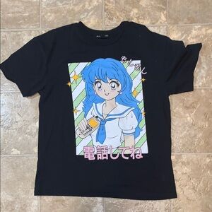 Black Graphic Kids T-Shirt